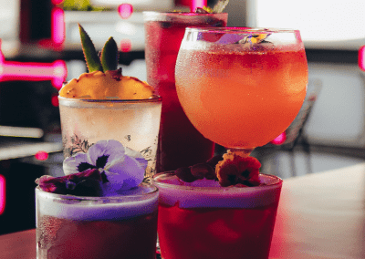 Delicious cocktails at Karaoke Kong